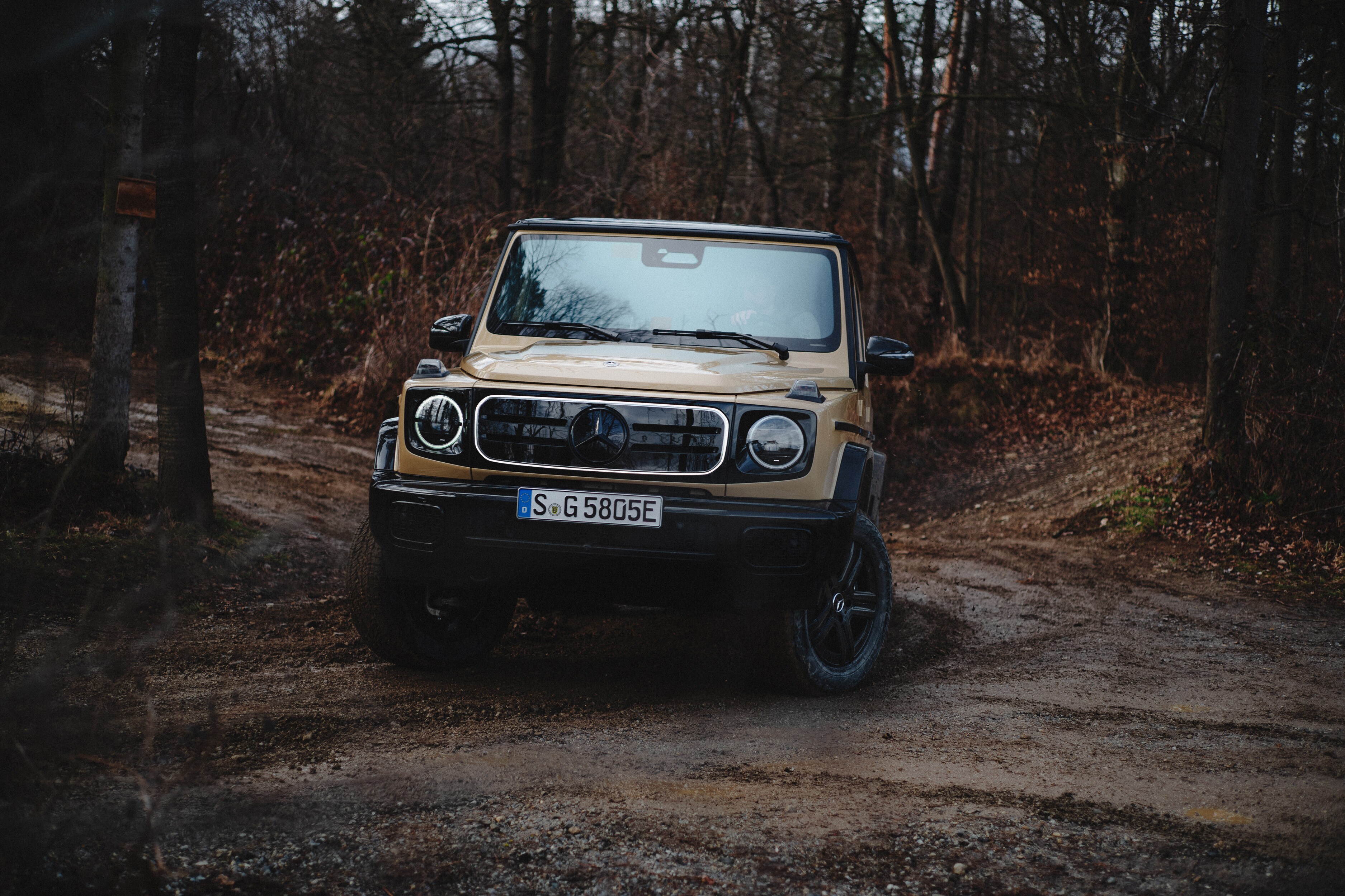 Mercedes-Benz EQS Saloon in front view. Mercedes-Benz EQS Saloon in front view.