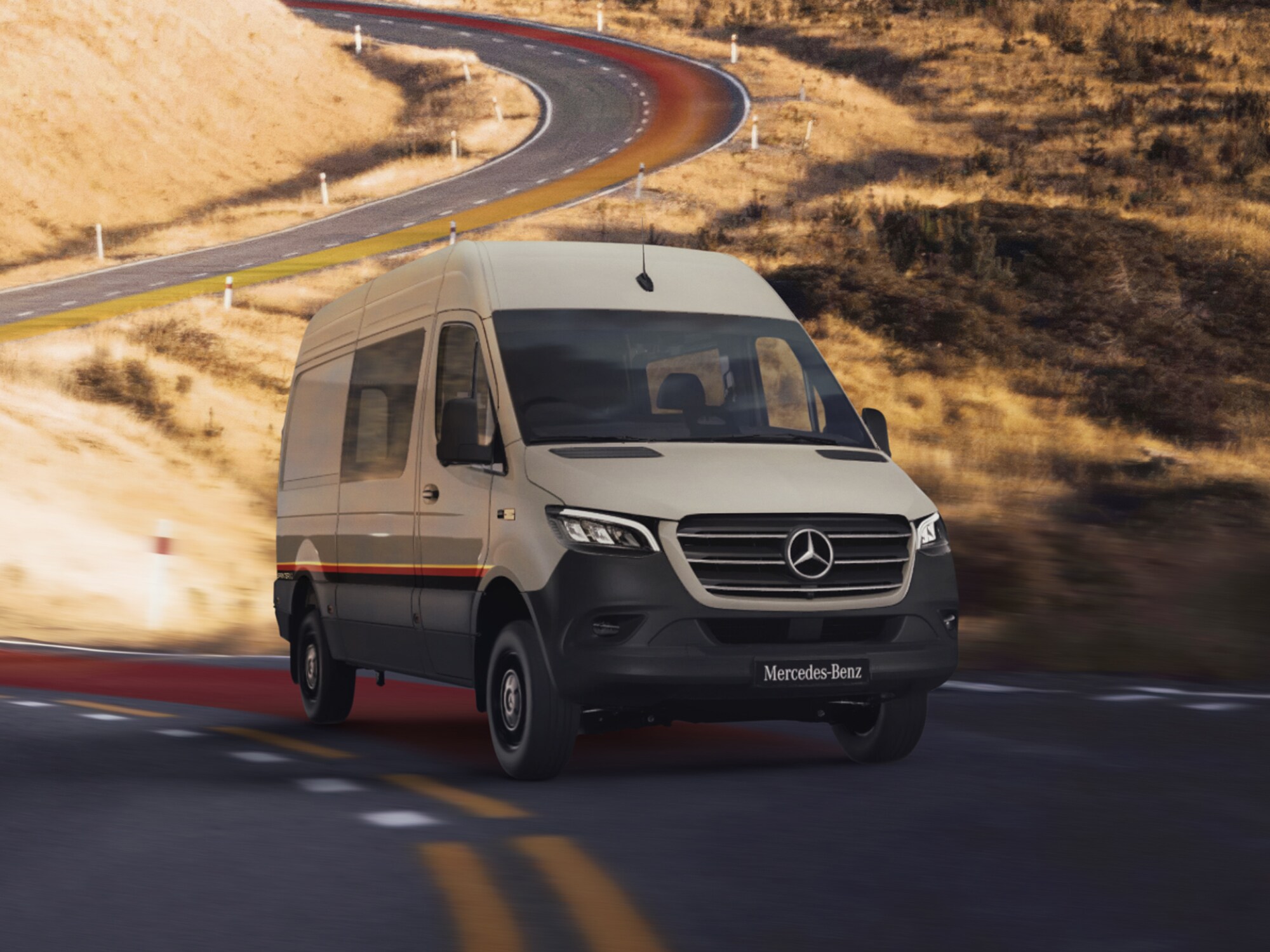 Sprinter Anniversary Edition Mercedes-Benz Sprinter Anniversary Edition on the road