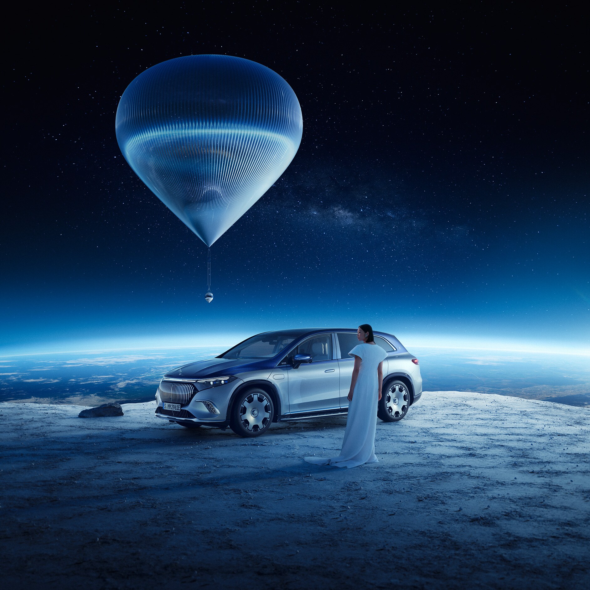 Collaborations | Trademark | Mercedes-Maybach The collaboration of Mercedes-Maybach X Space Perspective.