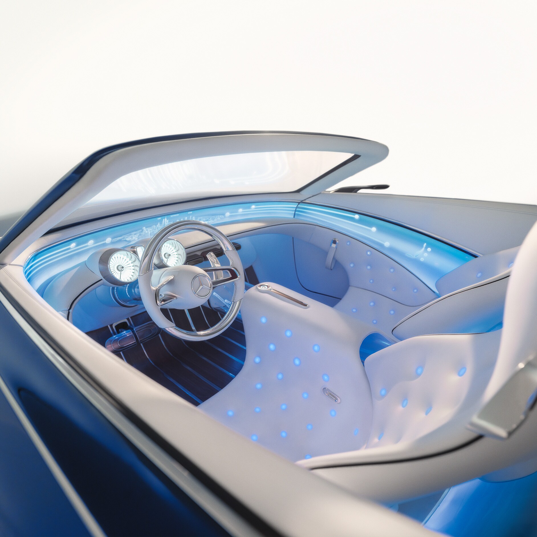 Future | Trademark | Mercedes-Maybach A vision of the interior of a Mercedes-Maybach in the future.